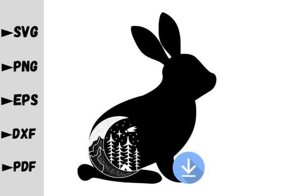 Bunny SVG for Graphic Design and Crafts