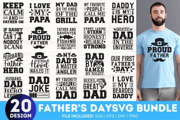 Father’s Day SVG Bundle for Graphics and Crafts