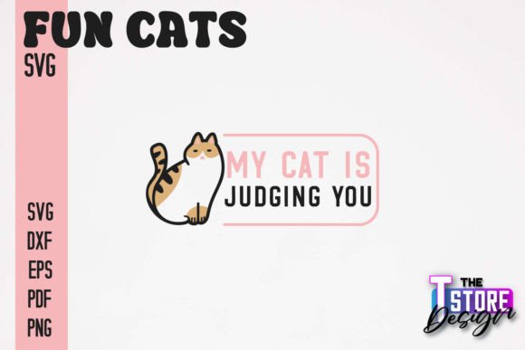 Fun Cat SVG Graphics for Crafts and Branding