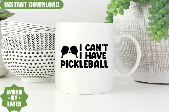Fun Pickleball Graphics for Crafts