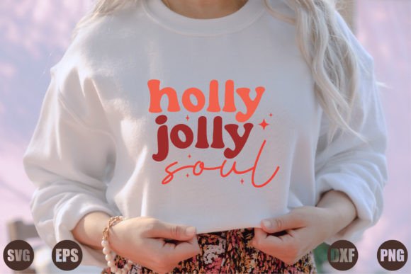 Holly Jolly Soul: A Graphic Design Asset for Crafts and Seasonal Projects