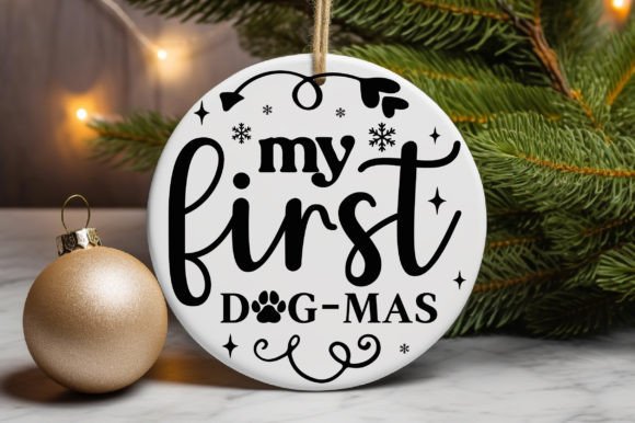 My First Dog-mas: A Festive Graphic Asset for Local Business Branding