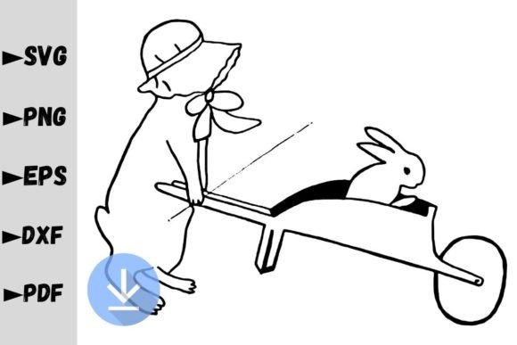 The Bunnies Are Playing SVG: A Graphics & Crafts Asset for Digital Sellers